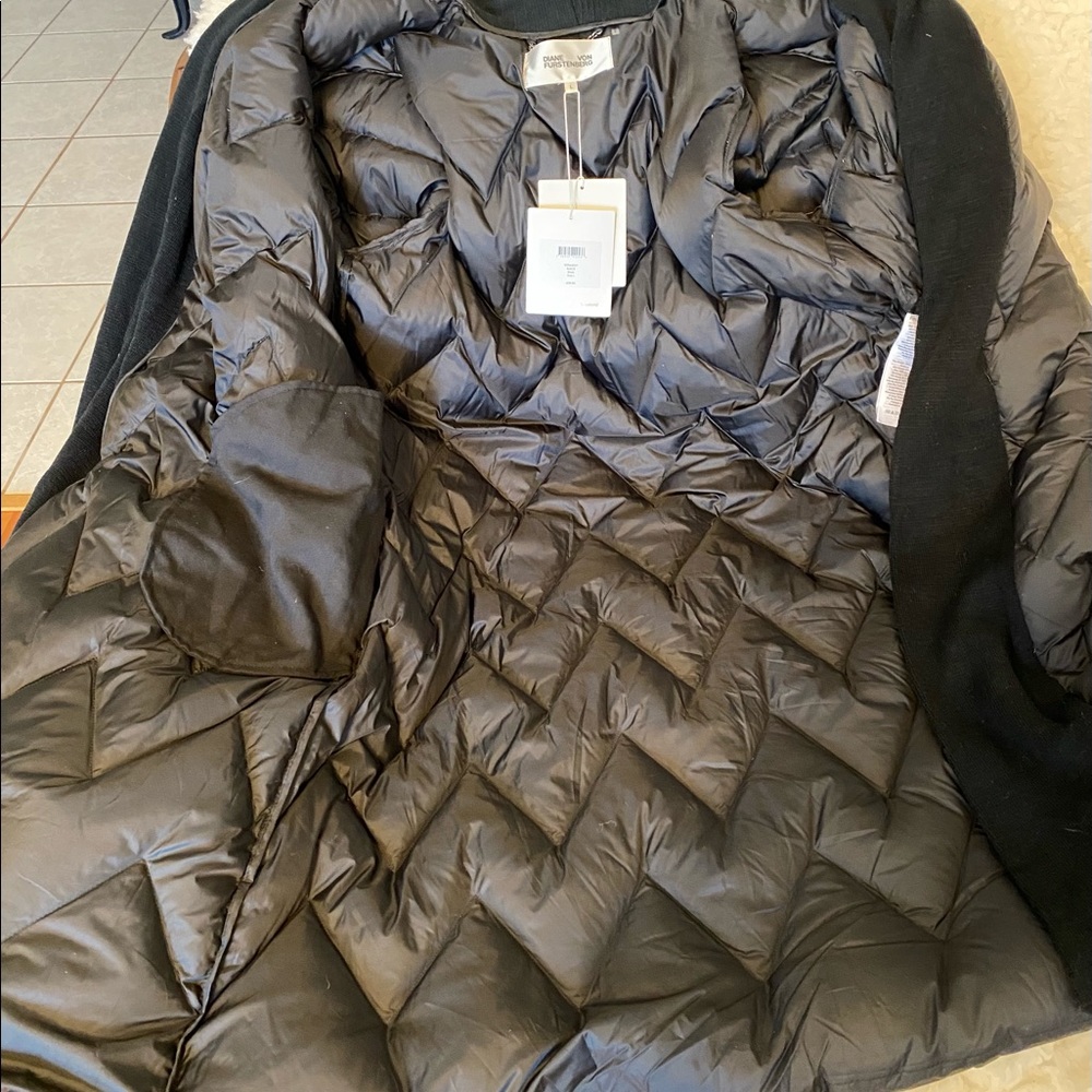 New Diane Von Furstenberg down woman coat size L. - Picture 7 of 7
